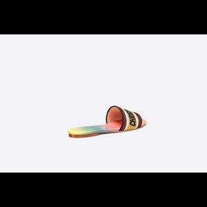 Christian Dior DWay Slide Ombre Rainbow Sz 38/39
